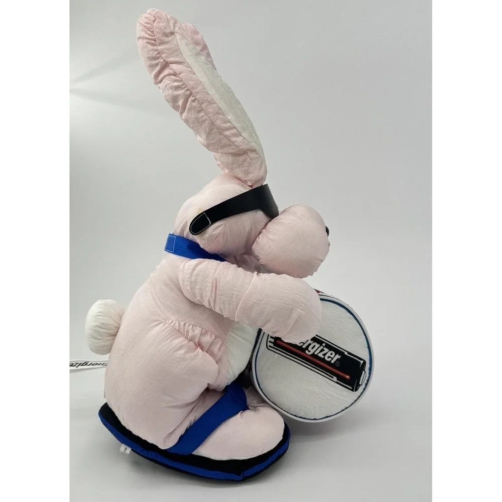 1993 Energizer Bunny Plush 18 Inch Pink Drum Mascot‎ Advertising Toy VTG